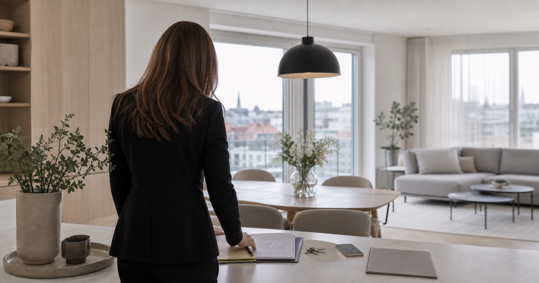 Aleksandra Sandström preparing a Tallinn apartment for sale