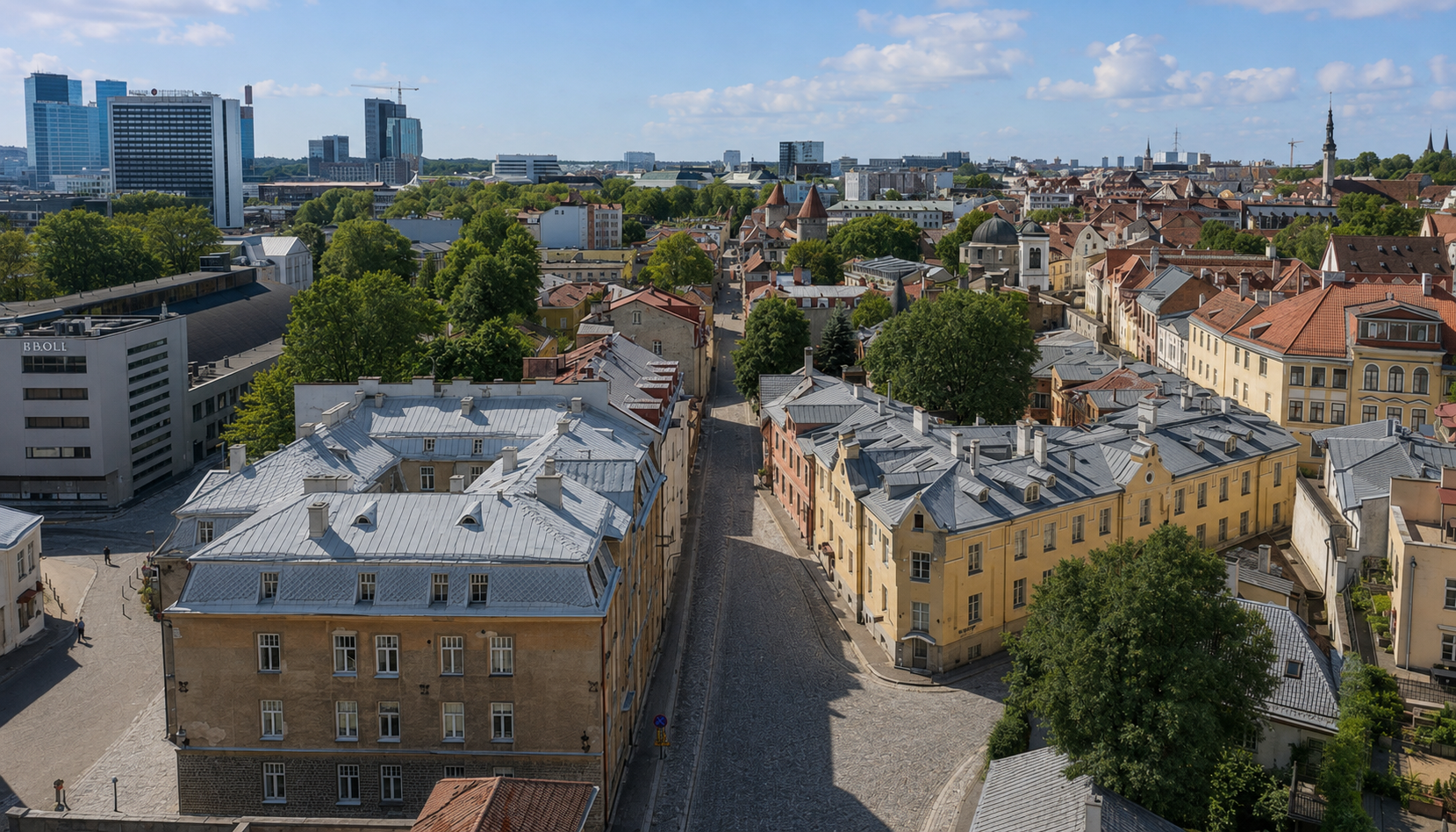Drone view summer